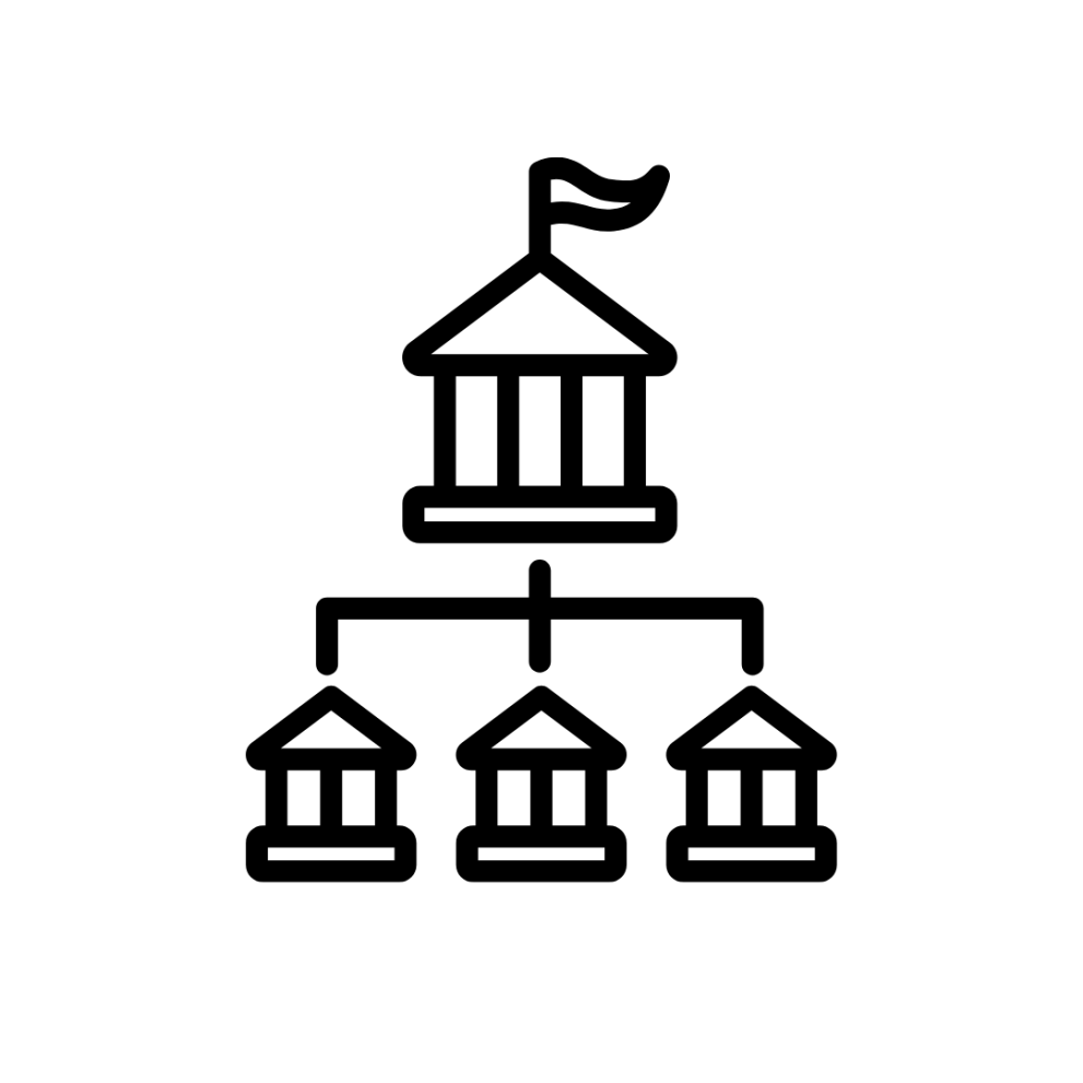 Central government administration pictogram